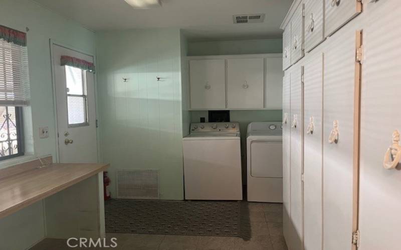 Laundry Room w/ Full Size Washer & Dryer