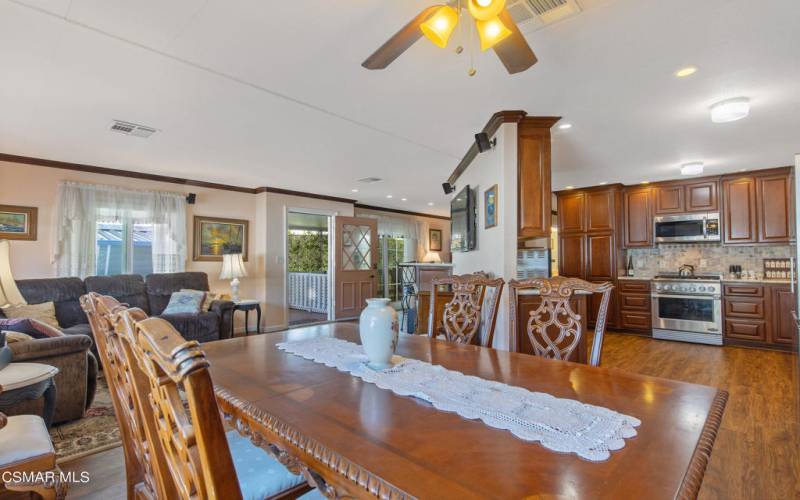 Dining Room & Living Room