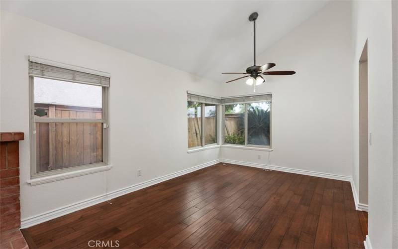 Two story ceiling Living and Dining