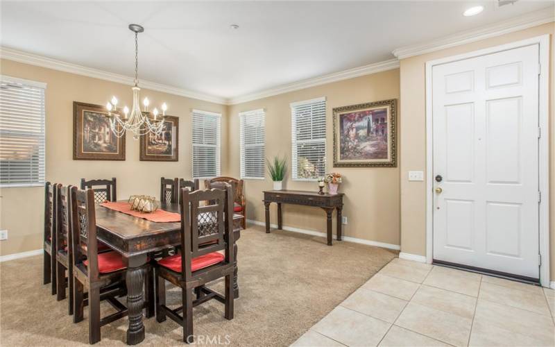 Entry to formal dining room