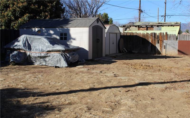 Backyard south looking north/northwest