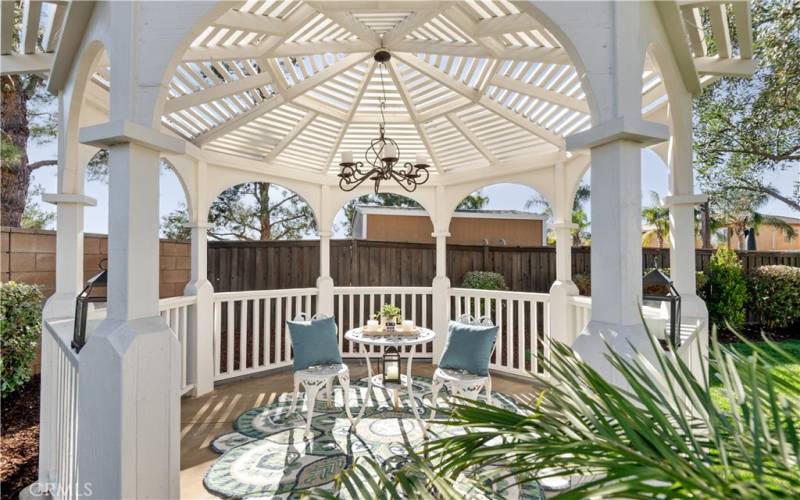 Sip tea in the serene Gazebo