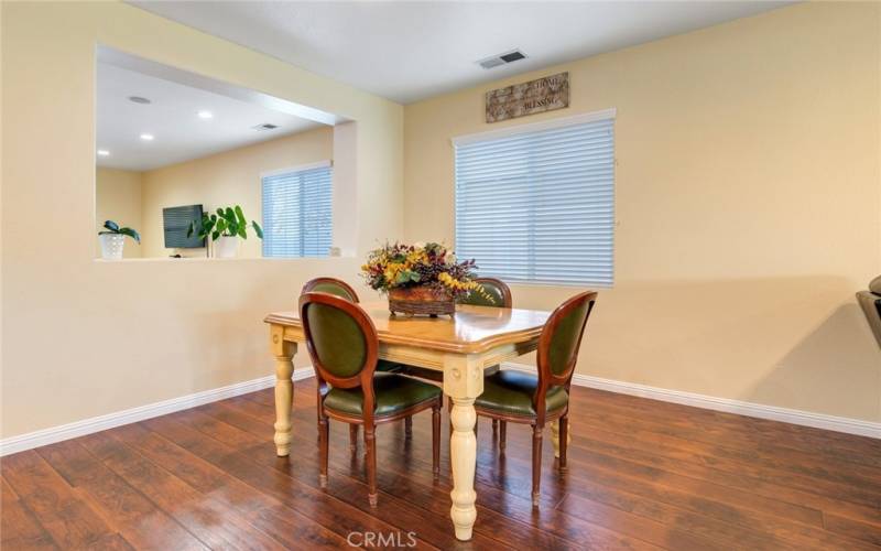 Dining Area with Opening to Front Room