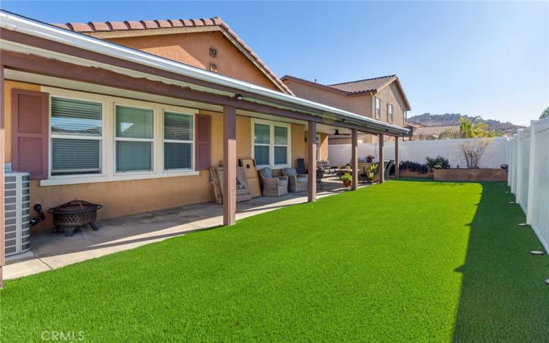 View of the Backyard and Large Patio Cover