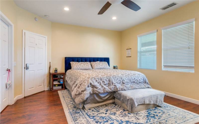 Large Walk-In Closet and Views to the Backyard