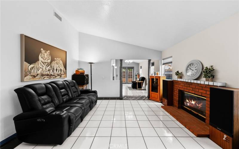 FAMILY ROOM WITH FIREPLACE