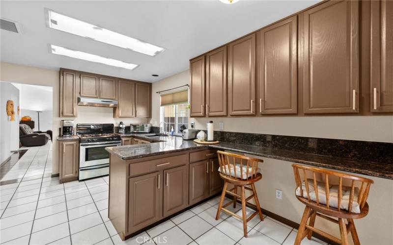 BREAKFAST COUNTER IN KITCHEN