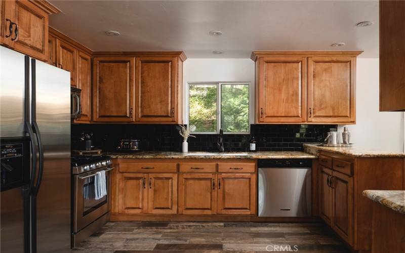 Entry view of kitchen