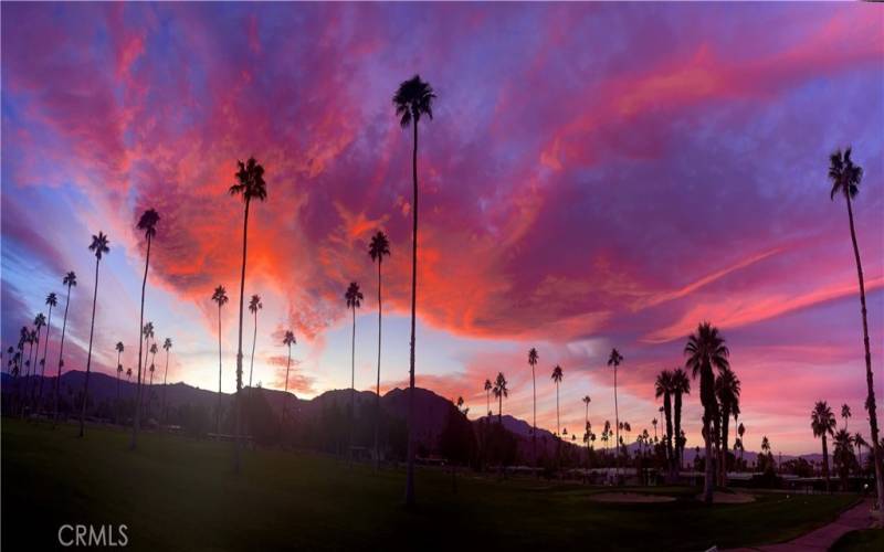 Sunset View from rear of property