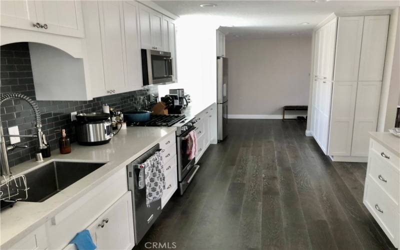 Kitchen includes huge pantry.