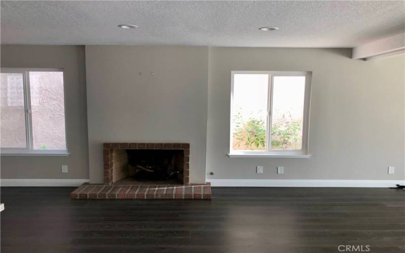 Fireplace view without furniture