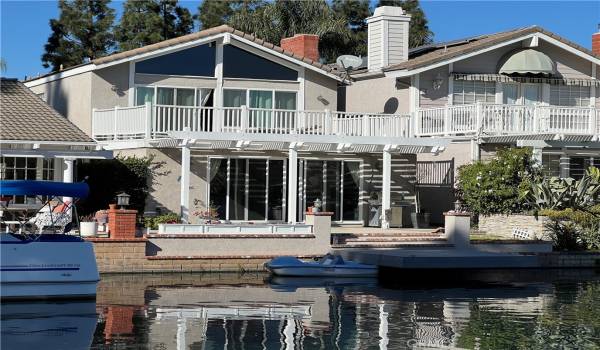 Rear of the home and dock