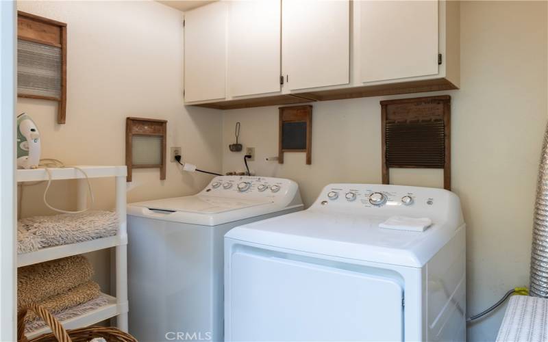 Upstairs laundry room