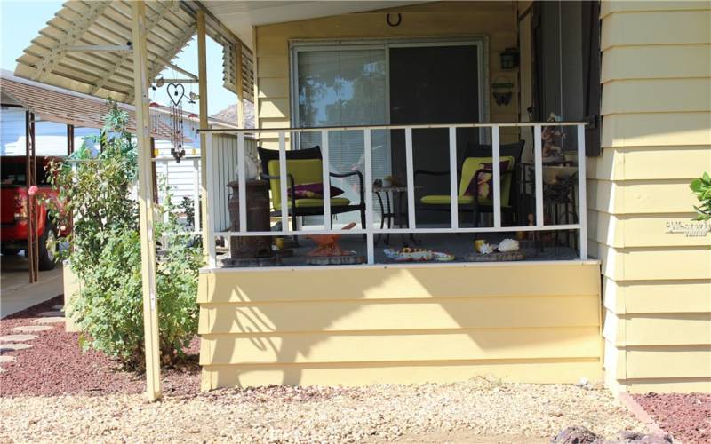 Front View of Patio