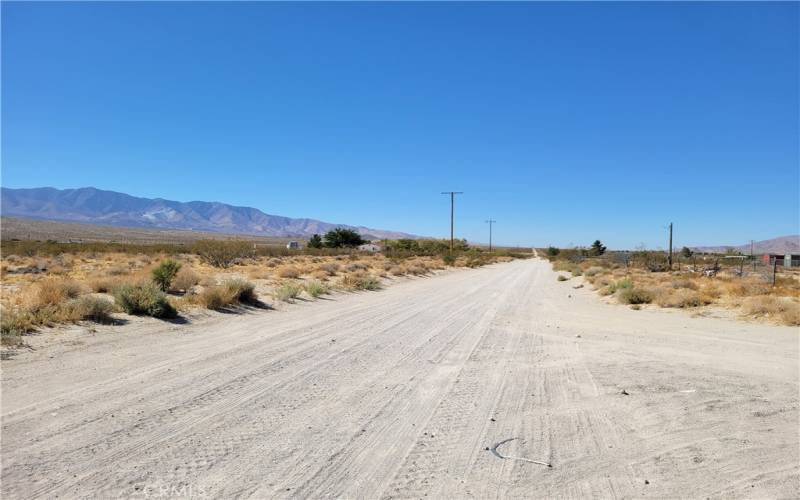 Looking east down Foothill Rd.