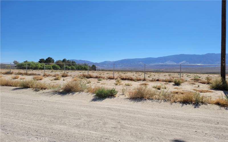 Mountain view across the street from the land.