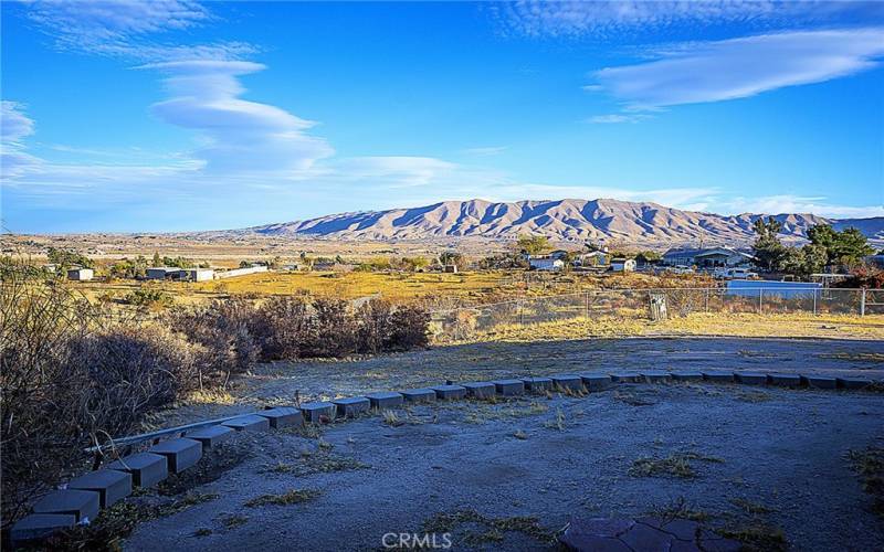 Stunning views from the rear yard.