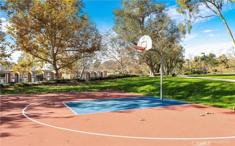 Basketball court at Darrin Park.