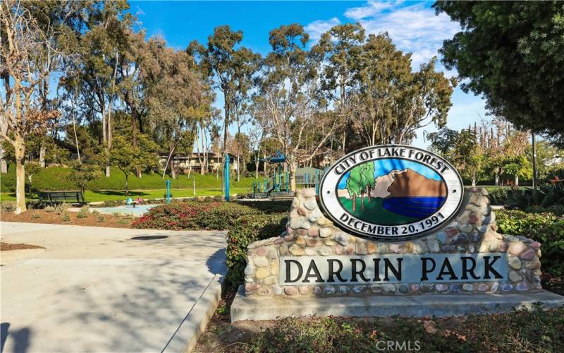 Darrin Park conveniently borders the Cedar Glen community.