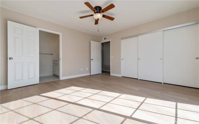 Bright and sunny master bedroom