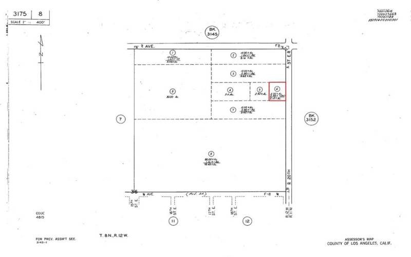 47515 20th St East - Assessor's Map