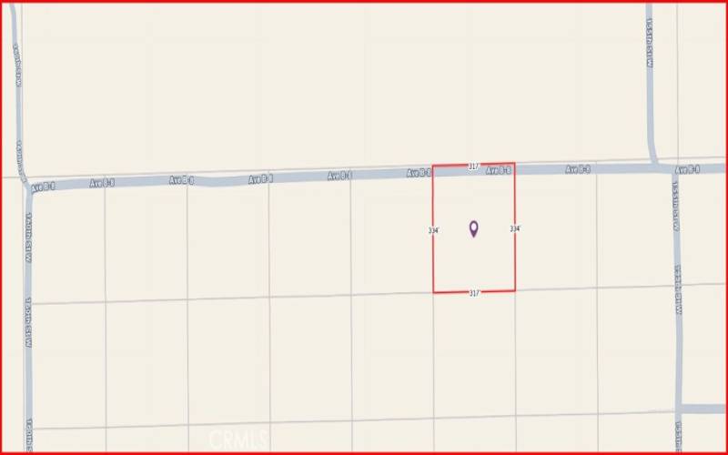 15500 West Avenue B-8 Road Map