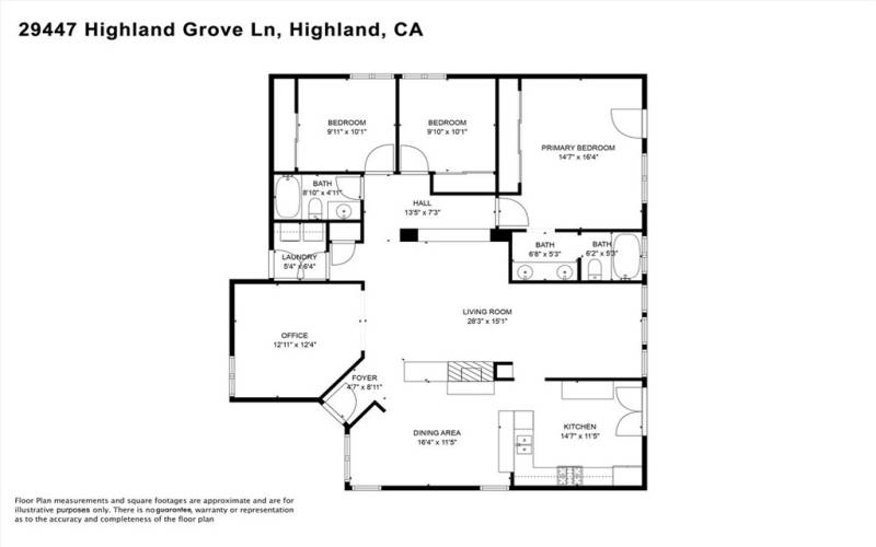 Single Story Open Floor Plan