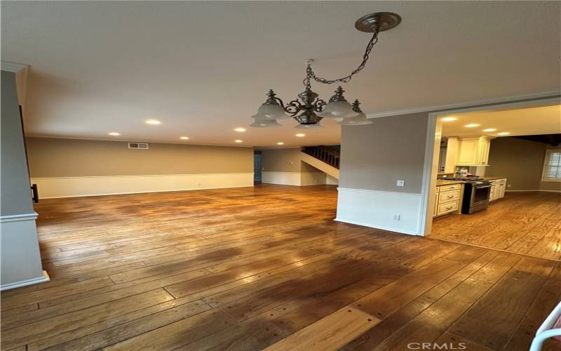 Dining area open to living room!