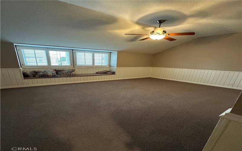 Bonus room is very large and has a closet.