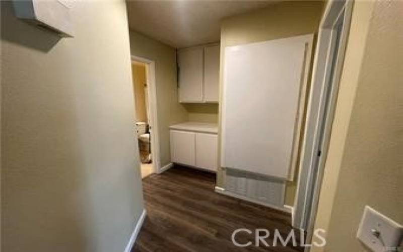 Hallway to Bathroom and Bedroom with Storage