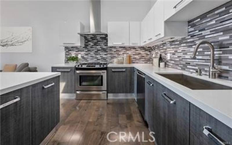 Beautiful modern kitchen with high end finishes