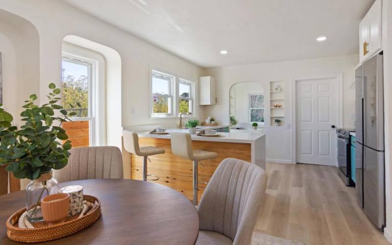 Dining Room To Breakfast Bar & Kitchen