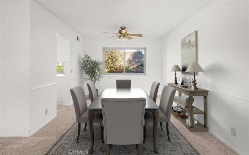 Dining Room Virtually Staged