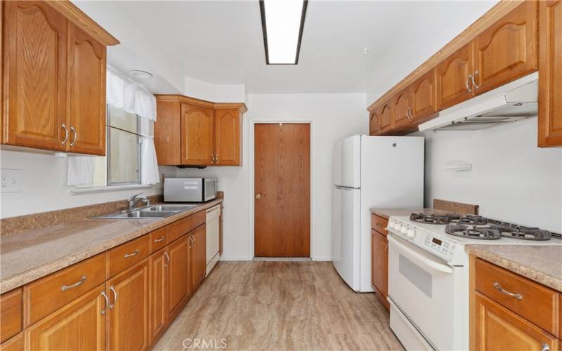 Kitchen with Direct Entry to Garage