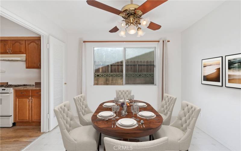 Virtually Staged Dining Room