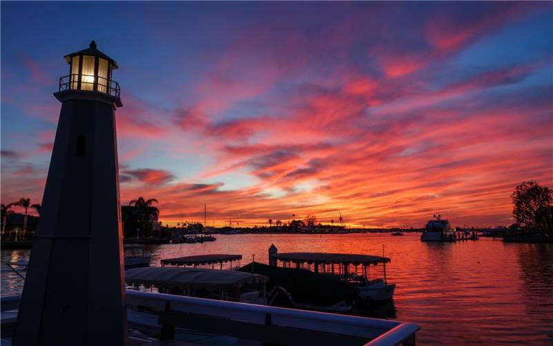 Glorious Sunsets from Beacon Bay Docks