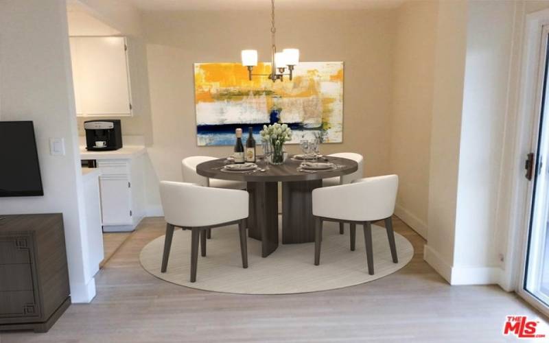 Dining Area Virtually Staged