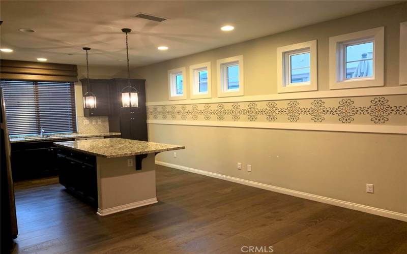 Entering the Dining area and Kitchen