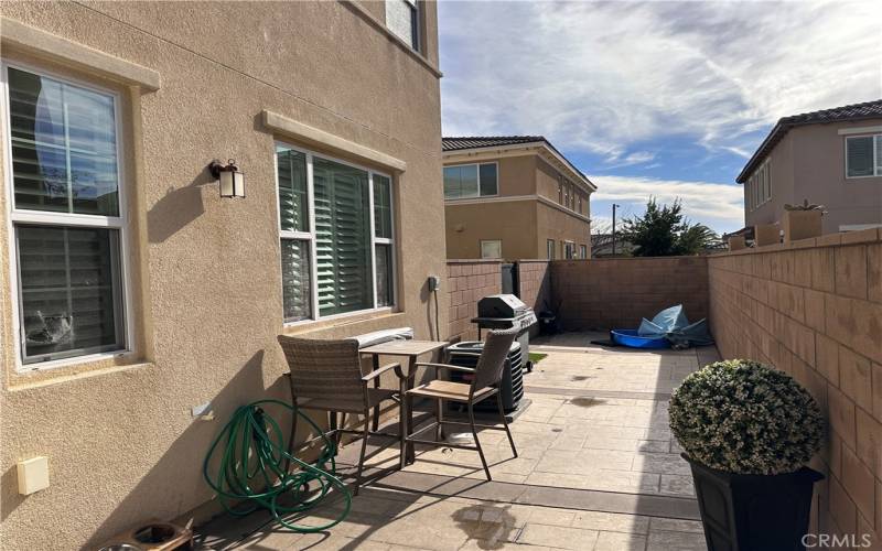 Exclusive patio/designated outdoor space