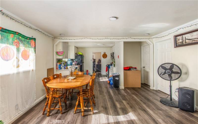 LIVING ROOM-KITCHEN VIEW