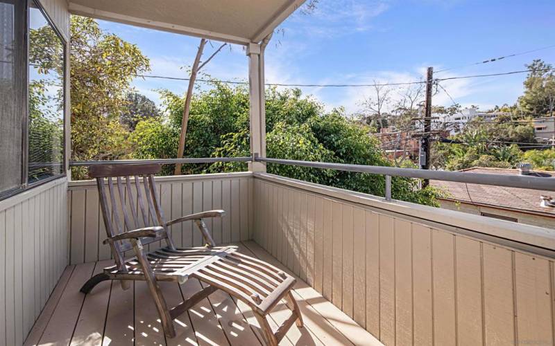 Balcony off Main Bedroom