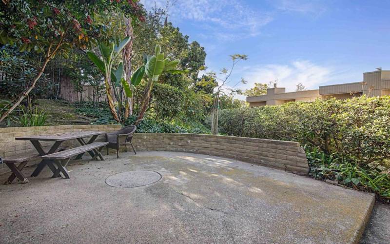 Interior courtyard entertaining space