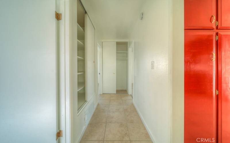 HALL WAY WITH STORAGE CLOSET