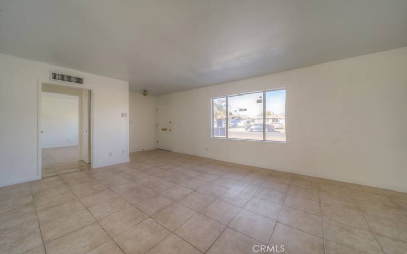 LIVING ROOM VIEW TO HALL