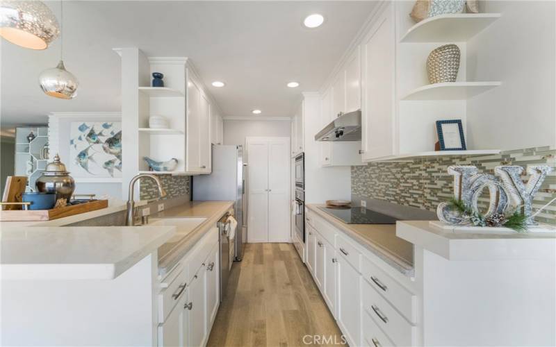 Light and bright kitchen.