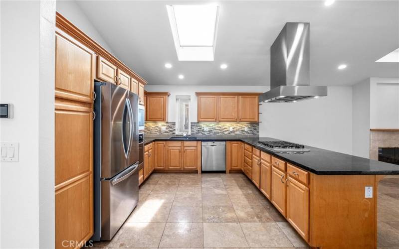 Kitchen with new Refrigerator