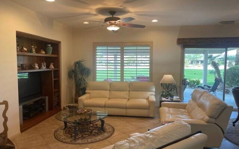 Wide angle of family room