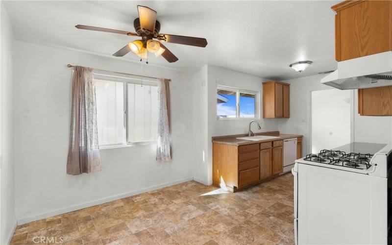 Dining nook by kitchen