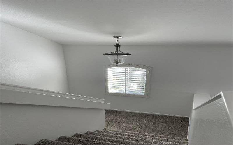 Staircase to enclosed loft