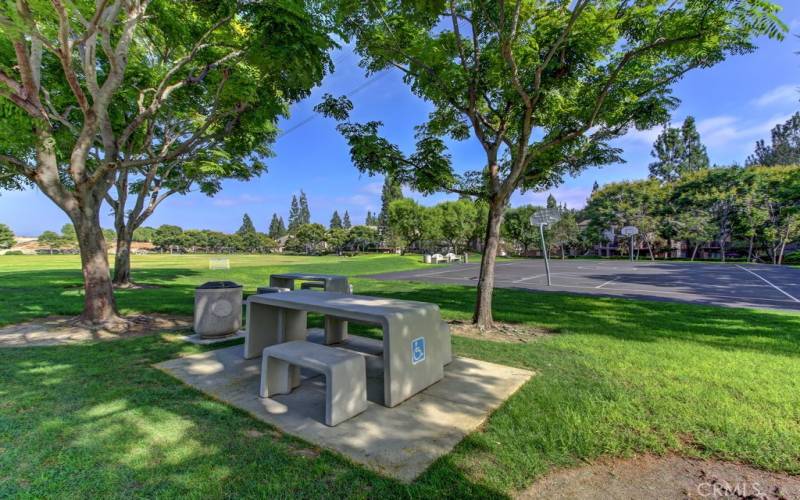 Park next door has picnic area